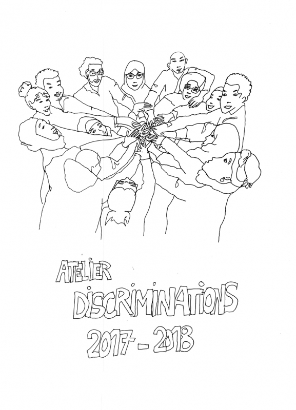 Illustration 2. Couverture du livret « Atelier Discriminations 2017-2018 », Mot à Mot, 2018
